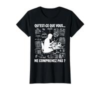 Vous ne comprenez Pas Comptable comptabilité compta Drôle T-Shirt Graphique avec Valeur, Femme, Noir, XL