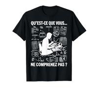 Vous ne comprenez Pas Comptable comptabilité compta Drôle T-Shirt Graphique avec Valeur, Homme, Noir, S