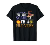 Vous ne Faites Pas Peur à File Clerk Funny Halloween T-Shirt