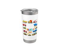 Vous ne pouvez jamais avoir trop de camions, camions de construction, garçons Gobelet isotherme en acier inoxydable double paroi