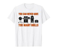 Vous ne Pouvez jamais Avoir trop de grillades pour Barbecue Pitmaster Vieilli T-Shirt Graphique avec Valeur, Homme, Blanc, M