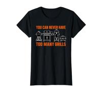 Vous ne Pouvez jamais Avoir trop de grillades pour Barbecue Pitmaster Vieilli T-Shirt Graphique avec Valeur, Femme, Noir, M