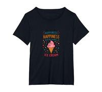 Vous ne Pouvez Pas Acheter Le Bonheur, mais Vous Pouvez Acheter de la crème glacée T-Shirt, Femme Grandes Tailles, Noir, 4X