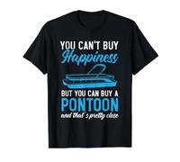 Vous ne Pouvez Pas Acheter Le Bonheur mais Vous Pouvez Acheter Un Bateau Ponton T-Shirt Graphique avec Valeur, Homme, Noir, M