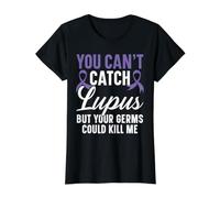 Vous ne Pouvez Pas Attraper Le Lupus, mais Vos germes Pourraient me Tuer T-Shirt Graphique avec Valeur, Femme, Noir, XL