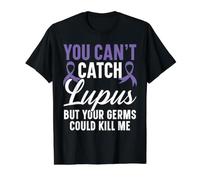 Vous ne Pouvez Pas Attraper Le Lupus, mais Vos germes Pourraient me Tuer T-Shirt Graphique avec Valeur, Homme, Noir, XL