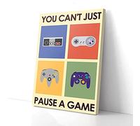 Vous ne pouvez pas simplement mettre un jeu en pause Impressions sur toile Art mural
