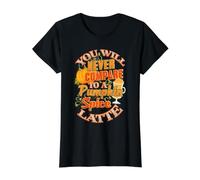 Vous ne serez jamais comparé à Un Latte à la Citrouille et aux épices T-Shirt Graphique avec Valeur, Femme, Noir, XL