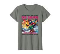 vous ne vous arrêtez pas de skier quand vous vieillissez T-Shirt
