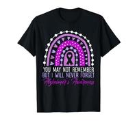 Vous ne Vous en souvenez Peut-être Pas, mais Je n'oublierai jamais la maladie d'Alzheimer T-Shirt Graphique avec Valeur, Homme, Noir, XL
