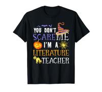 Vous n'effrayez Pas Un Professeur de littérature, Halloween drôle T-Shirt