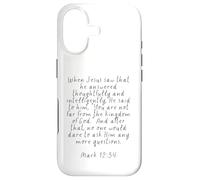 Vous n'êtes Pas Loin du Royaume de Dieu (Marc 12, 34) Coque pour iPhone 17