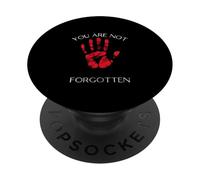 Vous n'êtes Pas oublié : Native American Awareness Red Hand PopSockets PopGrip Adhésif