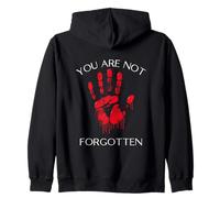 Vous n'êtes Pas oublié : Native American Awareness Red Hand Sweat à Capuche
