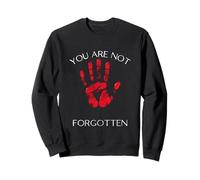 Vous n'êtes Pas oublié : Native American Awareness Red Hand Sweatshirt