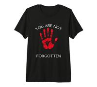 Vous n'êtes Pas oublié : Native American Awareness Red Hand T-Shirt Haut de Gamme
