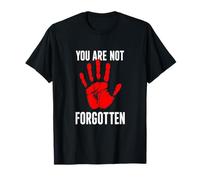 Vous n'êtes Pas oublié Red Hand Native American Awareness T-Shirt