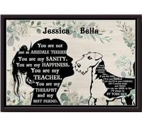 Vous n'êtes pas qu'un Airedale Terrier - Affiche personnalisée - Décoration murale animalière - Cadeau pour amoureux des chiens et des familles d'accueil de chiots - Impression sur toile mate