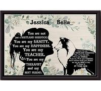Vous n'êtes pas qu'un simple Shetland ? Affiche personnalisée, décoration murale animalière, cadeau pour les amoureux des chiens, les familles d'accueil et les fans de chiots, impression sur