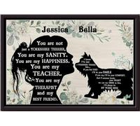 Vous n'êtes pas qu'un Yorkshire Terrier - Affiche personnalisée - Décoration murale animalière - Cadeau pour amoureux des chiens et des familles d'accueil de chiots - Impression sur toile mate