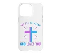 Vous n'êtes Pas Seul, Dieu Vous Aime, survivez à Vos pensées suicidaires Coque pour iPhone 15 Pro Max