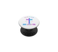 Vous n'êtes Pas Seul, Dieu Vous Aime, survivez à Vos pensées suicidaires PopSockets PopGrip Adhésif