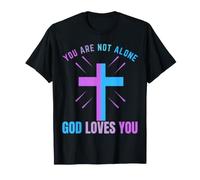 Vous n'êtes Pas Seul, Dieu Vous Aime, survivez à Vos pensées suicidaires T-Shirt