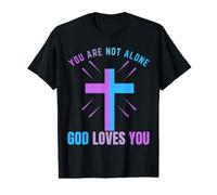 Vous n'êtes Pas Seul, Dieu Vous Aime, survivez à Vos pensées suicidaires T-Shirt Graphique avec Valeur