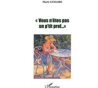 Vous n'êtes pas un p'tit prof – Carrière d'une enseignante – L'Harmattan