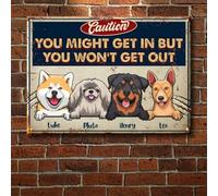 Vous Pourriez Entrer mais Vous N’en Sortirez Pas - Chien Personnalisé, Cadeaux pour Les Amoureux des Chiens Paillasson De Bienvenue Absorbant Tapis De Porte Tapis De Bain 40X60Cm