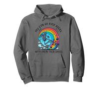 Vous pouvez aller botter des pierres avec des chaussures à bout ouvert - Novelty Funny Say Sweat à Capuche