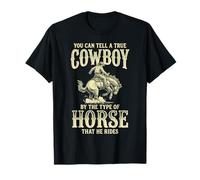 Vous Pouvez distinguer Un Vrai Cowboy par Le Type de rodéo de Cheval T-Shirt