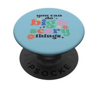 Vous Pouvez Faire de Grandes Choses effrayantes, Art motivant rétro PopSockets PopGrip Adhésif