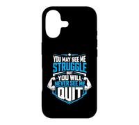 Vous Pouvez me Voir Lutter, mais Vous ne me verrez jamais arrêter Coque pour iPhone 17