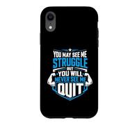 Vous Pouvez me Voir Lutter, mais Vous ne me verrez jamais arrêter Coque pour iPhone XR
