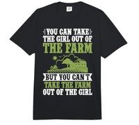Vous Pouvez Sortir la Fille de la Ferme mais Vous ne Pouvez Pas Prendre la Ferme Comfort Colors Adult Heavyweight T-Shirt
