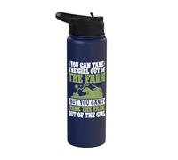 Vous pouvez sortir la fille de la ferme mais vous ne pouvez pas prendre la ferme Stainless Steel Insulated Water Bottle