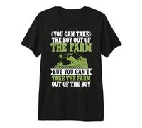 Vous Pouvez Sortir Le garçon de la Ferme mais Vous ne Pouvez Pas Prendre la Ferme T-Shirt Haut de Gamme