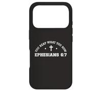 Vous récoltez ce Que Vous semez (Éphésiens 6:7) C'est drôle (67 versets bibliques) : Dieu Coque pour iPhone 17 Pro