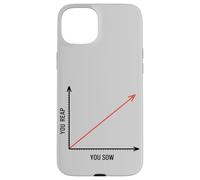 Vous récoltez ce que vous semez | Graphique linéaire profond inspirant Coque pour iPhone 15 Plus