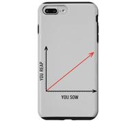 Vous récoltez ce que vous semez | Graphique linéaire profond inspirant Coque pour iPhone 7 Plus/8 Plus