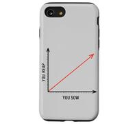 Vous récoltez ce que vous semez | Graphique linéaire profond inspirant Coque pour iPhone SE (2020) / 7 / 8