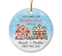 Vous Rendez Notre Quartier Spécial Décoration De Noël A Suspendre avec Ficelle Pendentif De Noël Décoratifs Ornement Suspendu pour Jardin Salon Mariage