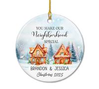 Vous Rendez Notre Quartier Spécial Décoration De Noël A Suspendre Drôle Pendentif De Noël Décoratifs Ornement Suspendu pour Jardin Fête Salon