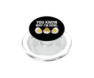 Vous Savez Pourquoi Je suis Ici, de drôles d'œufs farcis pour Thanksgiving PopSockets PopGrip pour MagSafe