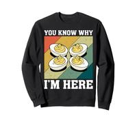 Vous Savez Pourquoi Je suis Ici Love Deviled Egg Autumn Thanksgiving Sweatshirt