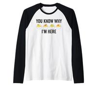 Vous Savez Pourquoi Je suis là, des œufs farcis Amusants pour Thanksgiving Manche Raglan