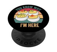 Vous Savez Pourquoi Je suis là, des œufs farcis Amusants pour Thanksgiving PopSockets PopGrip Adhésif