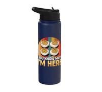 Vous savez pourquoi je suis là, j'adore le dîner de Thanksgiving aux œufs farcis Stainless Steel Insulated Water Bottle