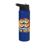 Vous savez pourquoi je suis là, j'adore le dîner de Thanksgiving aux œufs farcis Stainless Steel Insulated Water Bottle